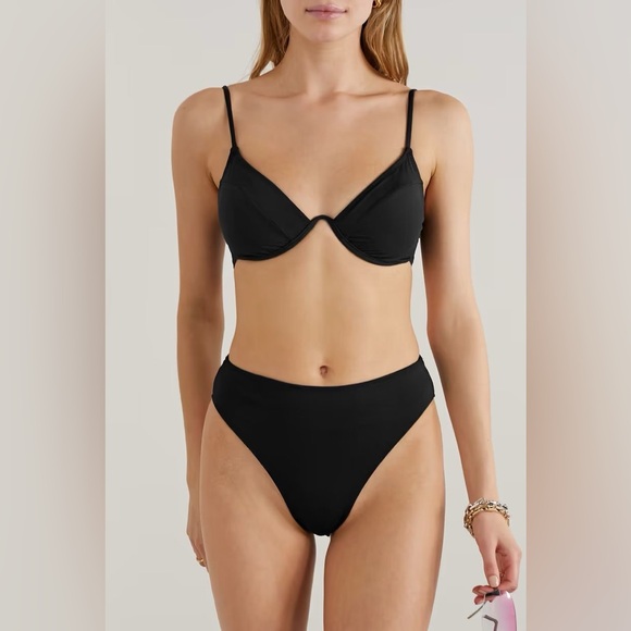 Good American Showoff Curve Underwire Bikini Top black size 2 - Picture 4 of 7